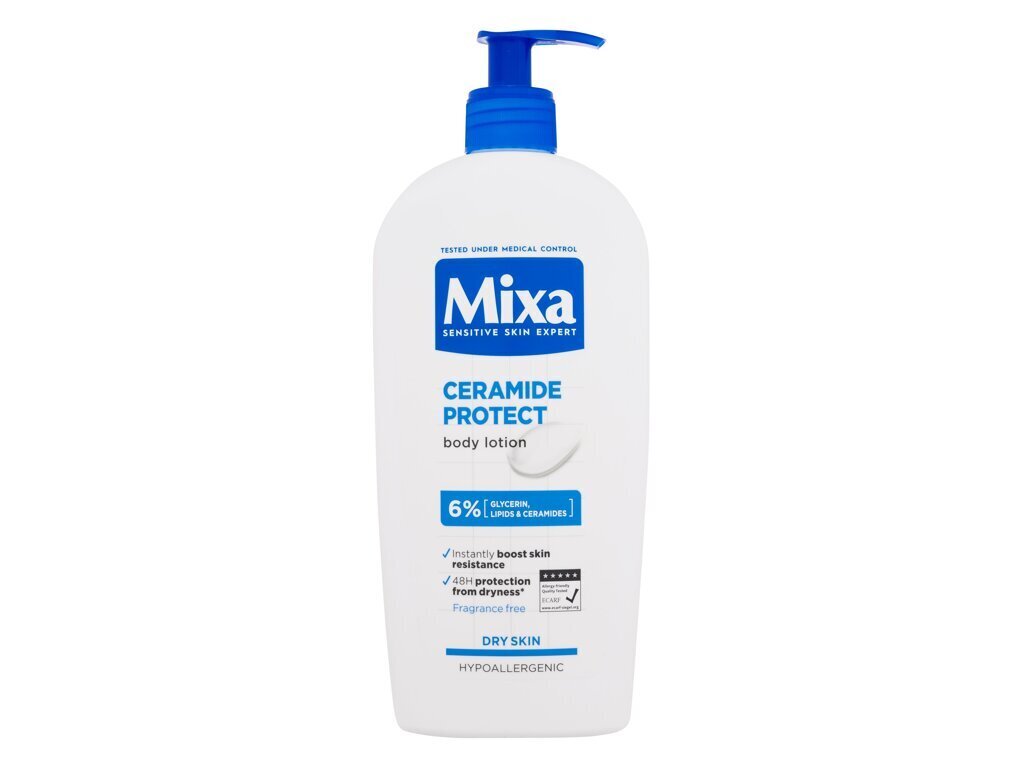 Kūno losjonas jautriai odai Mixa Ceramide Protect Body Lotion, 400 ml kaina ir informacija | Kūno kremai, losjonai | pigu.lt