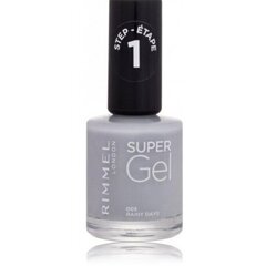 Gelinis nagų lakas Rimmel Super Gel Nail Polish, 005 Rainy Days, 12 ml kaina ir informacija | Nagų lakai, stiprintojai | pigu.lt