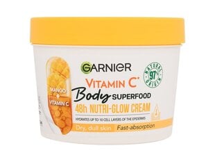 Kūno kremas moterims Garnier Body Superfood 48h Nutri-Glow, 380 ml kaina ir informacija | Kūno kremai, losjonai | pigu.lt