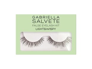 Клеящиеся ресницы Gabriella Salvete False Eyelash Kit Bold, Light &amp; Wispy, 1 шт. цена и информация | Накладные ресницы, керлеры | pigu.lt