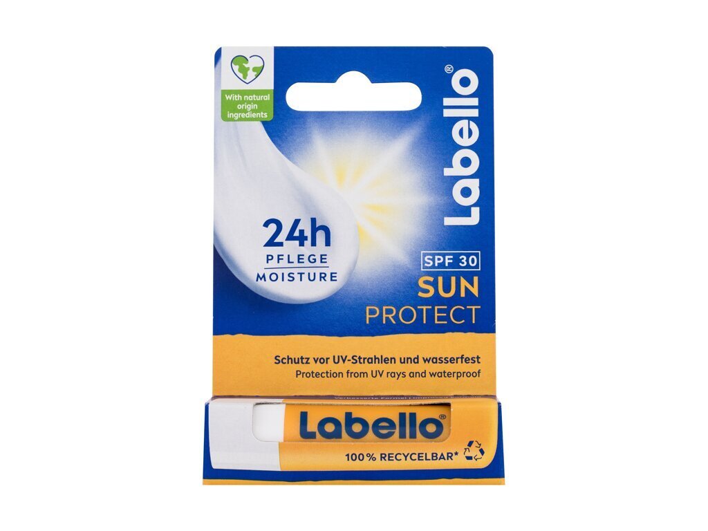 Lūpų balzamas Labello Sun Protect 24h Moisture, 4,8 g kaina ir informacija | Lūpų dažai, blizgiai, balzamai, vazelinai | pigu.lt