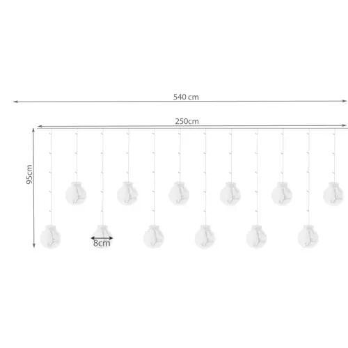 Kalėdinė girlianda 108 LED, 2,5m цена и информация | Girliandos | pigu.lt