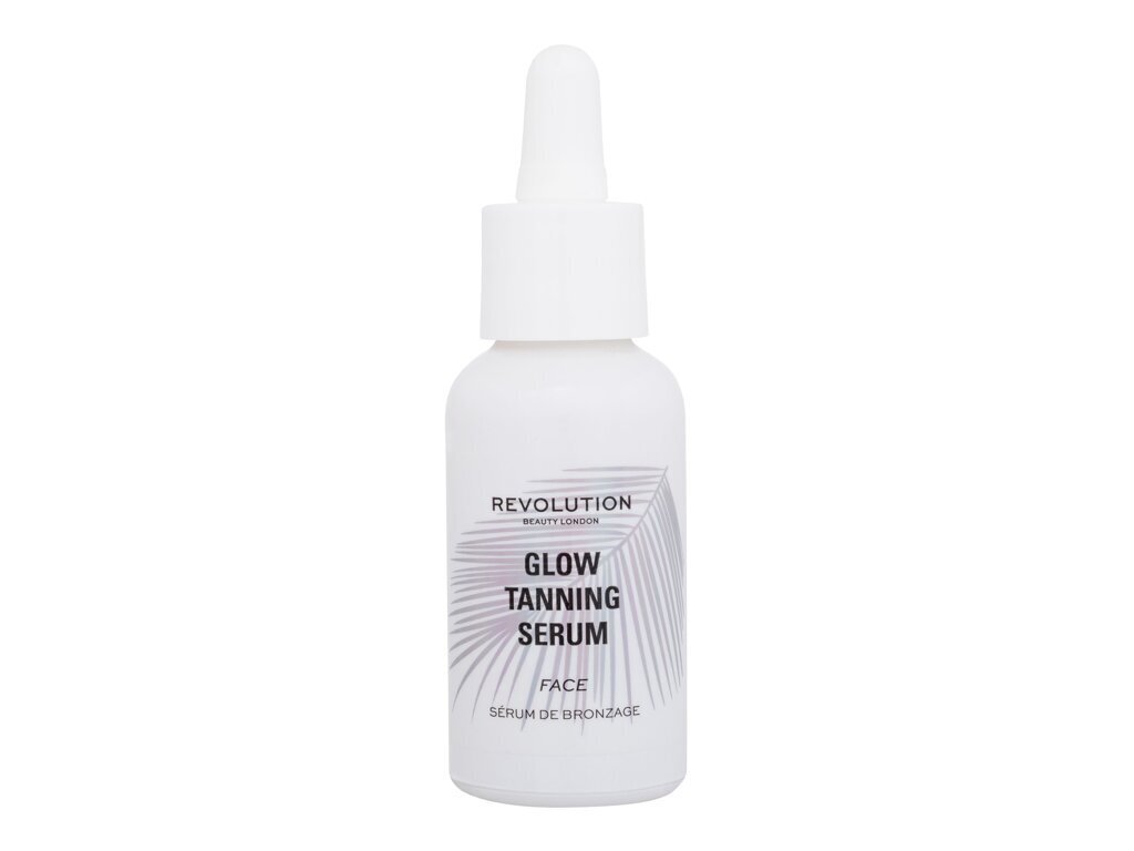 Apsauginis veido kremas Makeup Revolution London Glow Tanning Serum SPF30, 30 ml kaina ir informacija | Kremai nuo saulės | pigu.lt