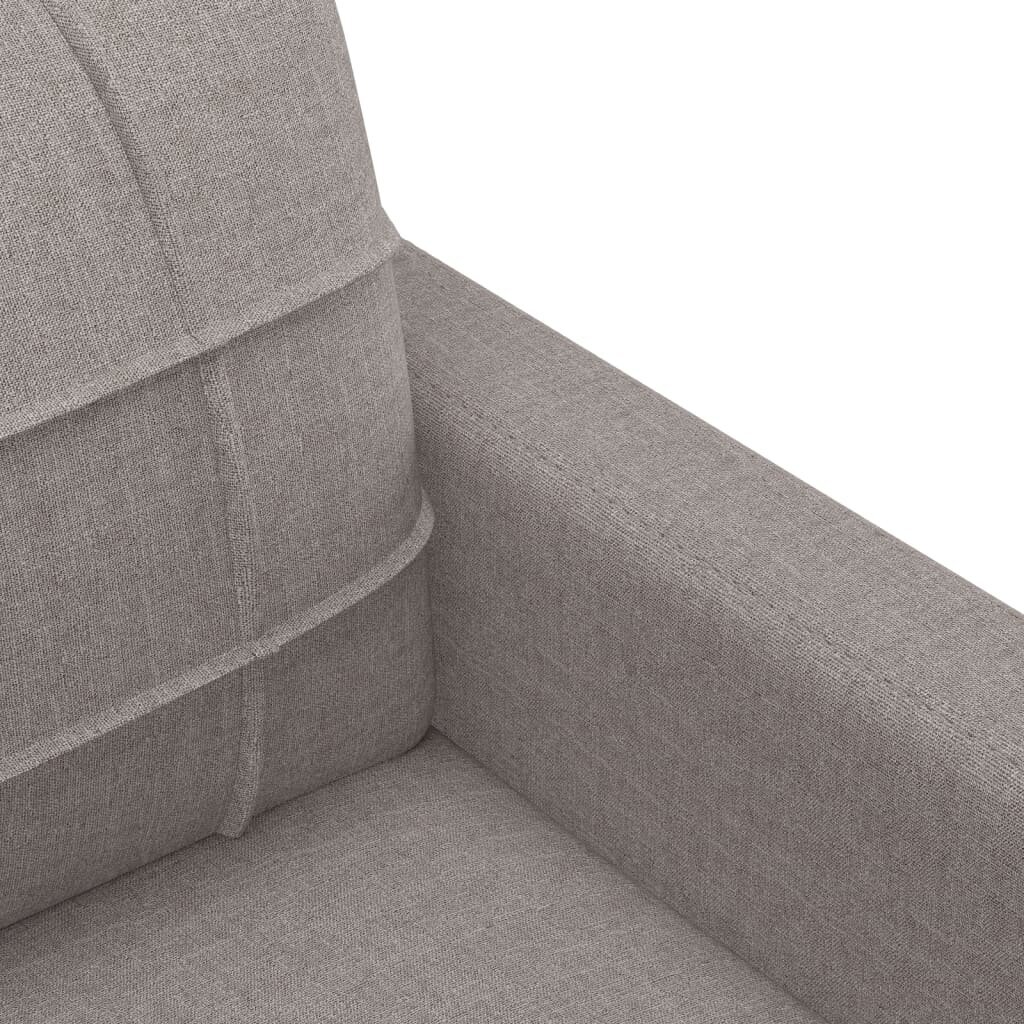Dvivietė sofa vidaXL, 120cm, ruda/pilka цена и информация | Sofos | pigu.lt
