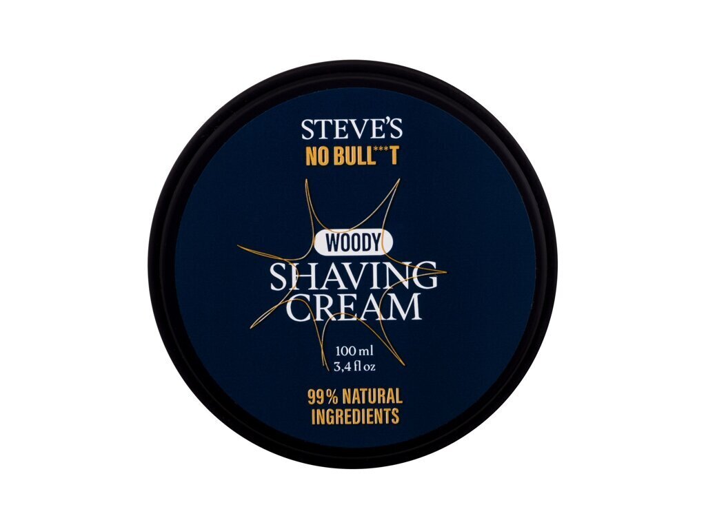 Skutimosi kremas Steve's No Bull***t Woody Shaving Cream, 100 ml цена и информация | Skutimosi priemonės ir kosmetika | pigu.lt