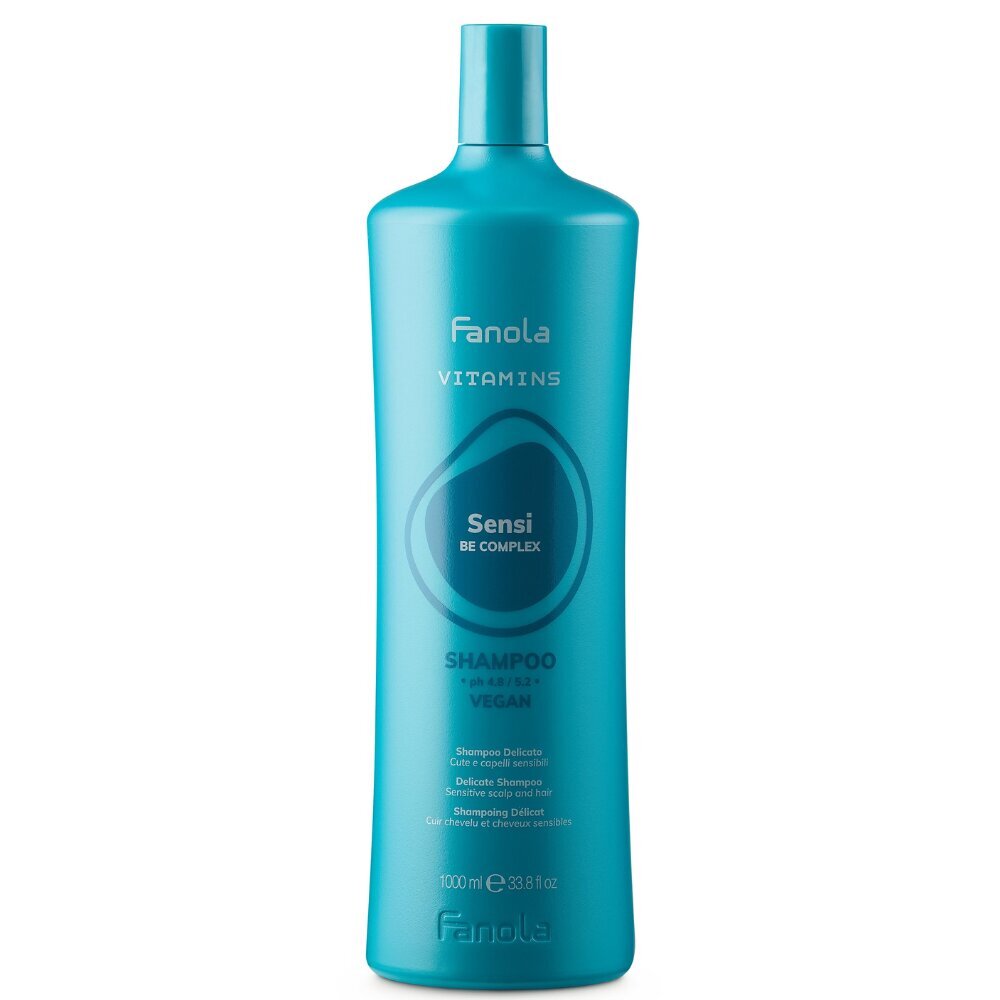 Šampūnas Fanola Vitamins Sensi Be Complex Shampoo, 1000 ml цена и информация | Šampūnai | pigu.lt