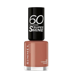 Nagų lakas Rimmel 60 Seconds Super Shine Nail Polish, 130 Caramel Candy, 8 ml kaina ir informacija | Nagų lakai, stiprintojai | pigu.lt