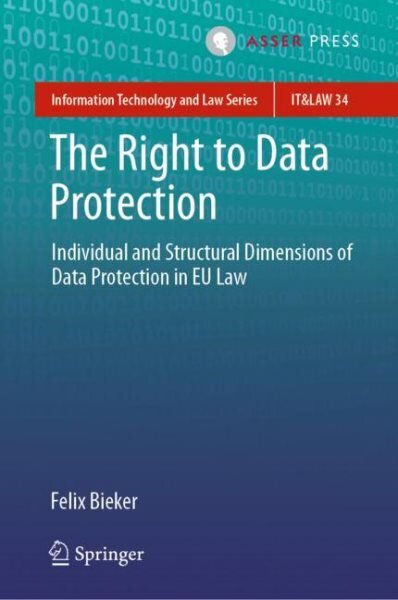 Right to Data Protection: Individual and Structural Dimensions of Data Protection in EU Law 1st ed. 2022 kaina ir informacija | Ekonomikos knygos | pigu.lt