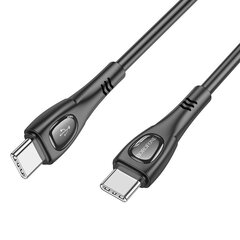 Borofone Cable BX98 Superior - Type C to Type C - PD 60W 3A 1 metre black цена и информация | Кабели для телефонов | pigu.lt