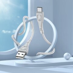 Borofone Cable BX98 Superior - USB to Typ C - 3A 1 metre grey цена и информация | Кабели для телефонов | pigu.lt