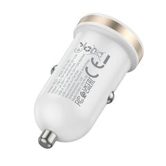 Borofone Car charger BZ22 Scenery - USB + Type C - QC 3.0 PD 30W with Type C to Lightning cable black цена и информация | Зарядные устройства для телефонов | pigu.lt