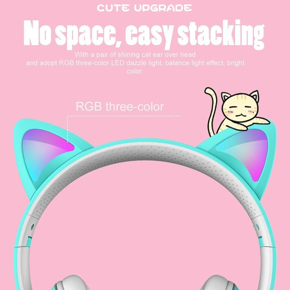 Berimax Cat Ears RGB K26 BRM_0504084LB цена и информация | Ausinės | pigu.lt