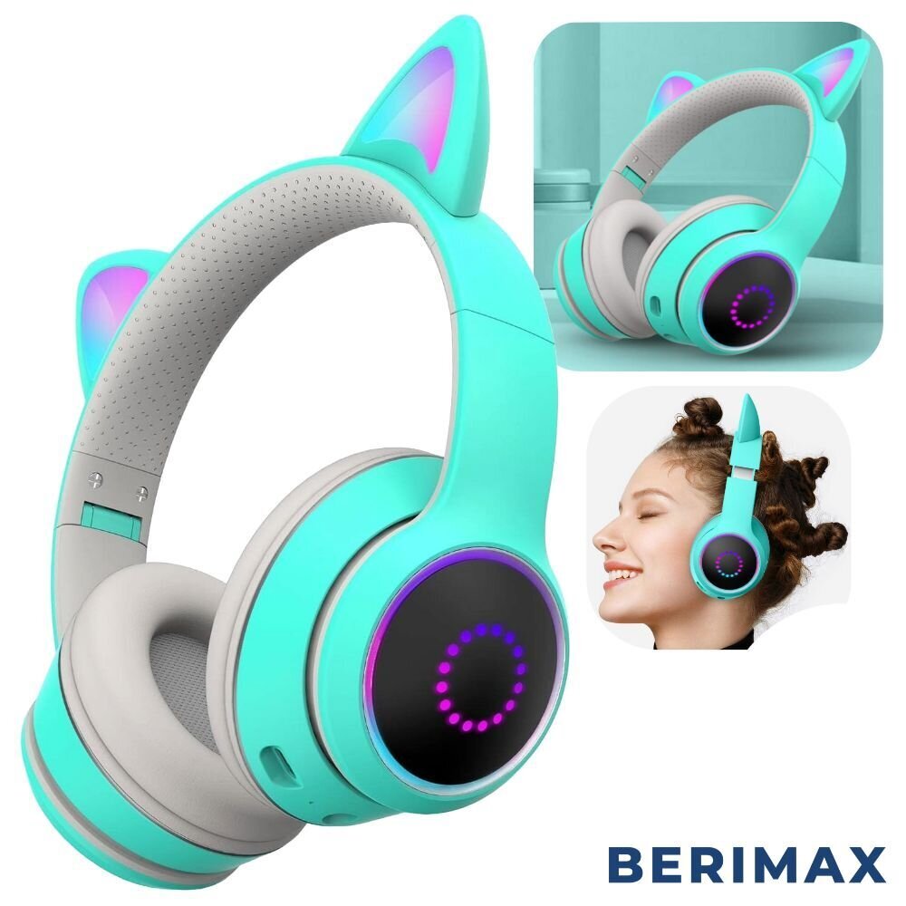 Berimax Cat Ears RGB K26 BRM_0504084LB цена и информация | Ausinės | pigu.lt