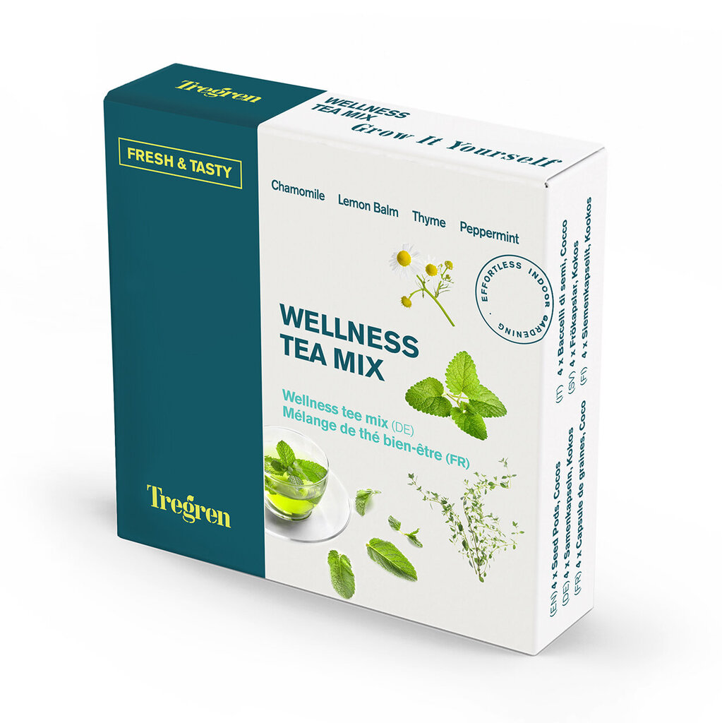 Arbatinių žolelių daiginimo rinkinys Tregren Wellness tea mix kaina ir informacija | Prieskonių sėklos | pigu.lt