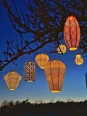 Садовый светильник с солнечной батареей Lumiz Long Oval20 Bazaar Розовый цена и информация | Уличные светильники | pigu.lt