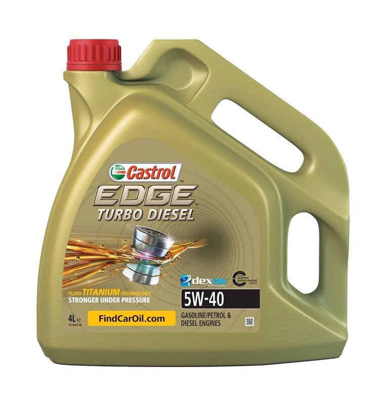 Castrol Edge Titanium TD 5W-40 variklių alyva, 4 l kaina | pigu.lt