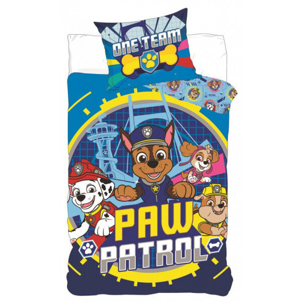 Paw Patrol One vaikiškas patalynės komplektas, 100x135, 2 dalių kaina ir informacija | Patalynė kūdikiams, vaikams | pigu.lt