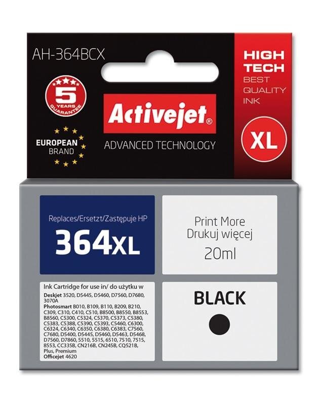 Activejet AH-364BCX (HP 364XL CN684EE), juoda kaina ir informacija | Kasetės rašaliniams spausdintuvams | pigu.lt