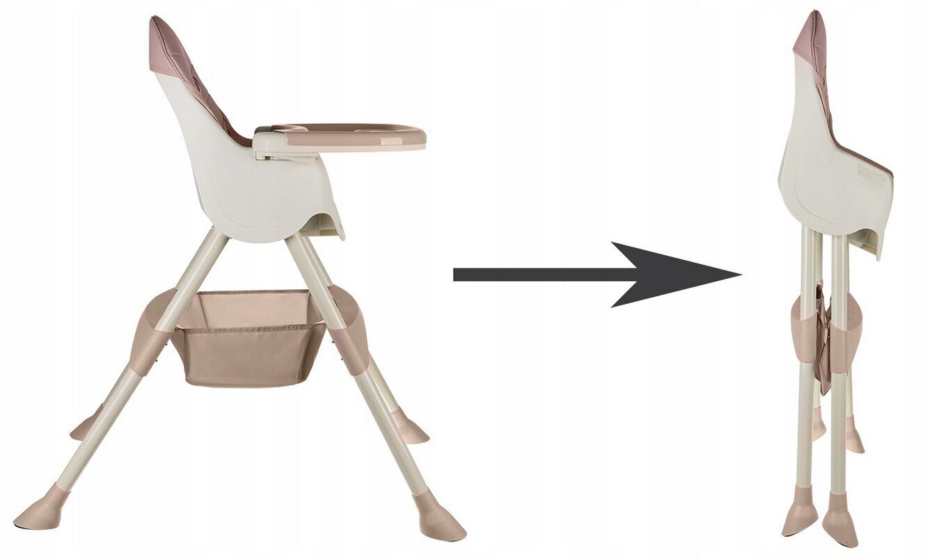 Maitinimo kėdutė Kruzzel 3in1, pink kaina ir informacija | Maitinimo kėdutės | pigu.lt