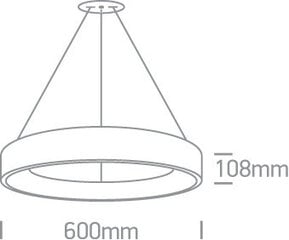 ONELight подвесной светильник LED Rings 62142NB/AN/W цена и информация | Люстры | pigu.lt