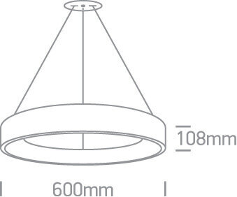 ONELight pakabinama LED lempa Rings 62142NB/AN/W цена и информация | Pakabinami šviestuvai | pigu.lt