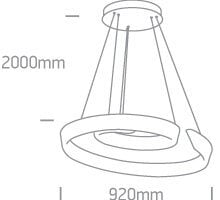 ONELight pakabinamas šviestuvas LED Cloud 63112/W kaina ir informacija | Pakabinami šviestuvai | pigu.lt