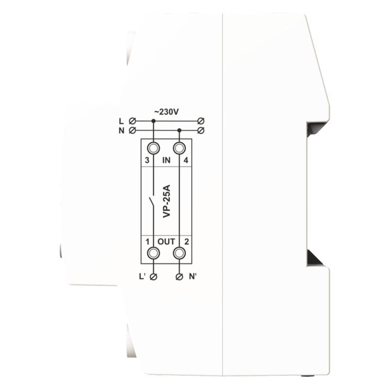 Įtampos relė DigiTOP VP-25G3R 1 vnt. цена и информация | Elektros jungikliai, rozetės | pigu.lt