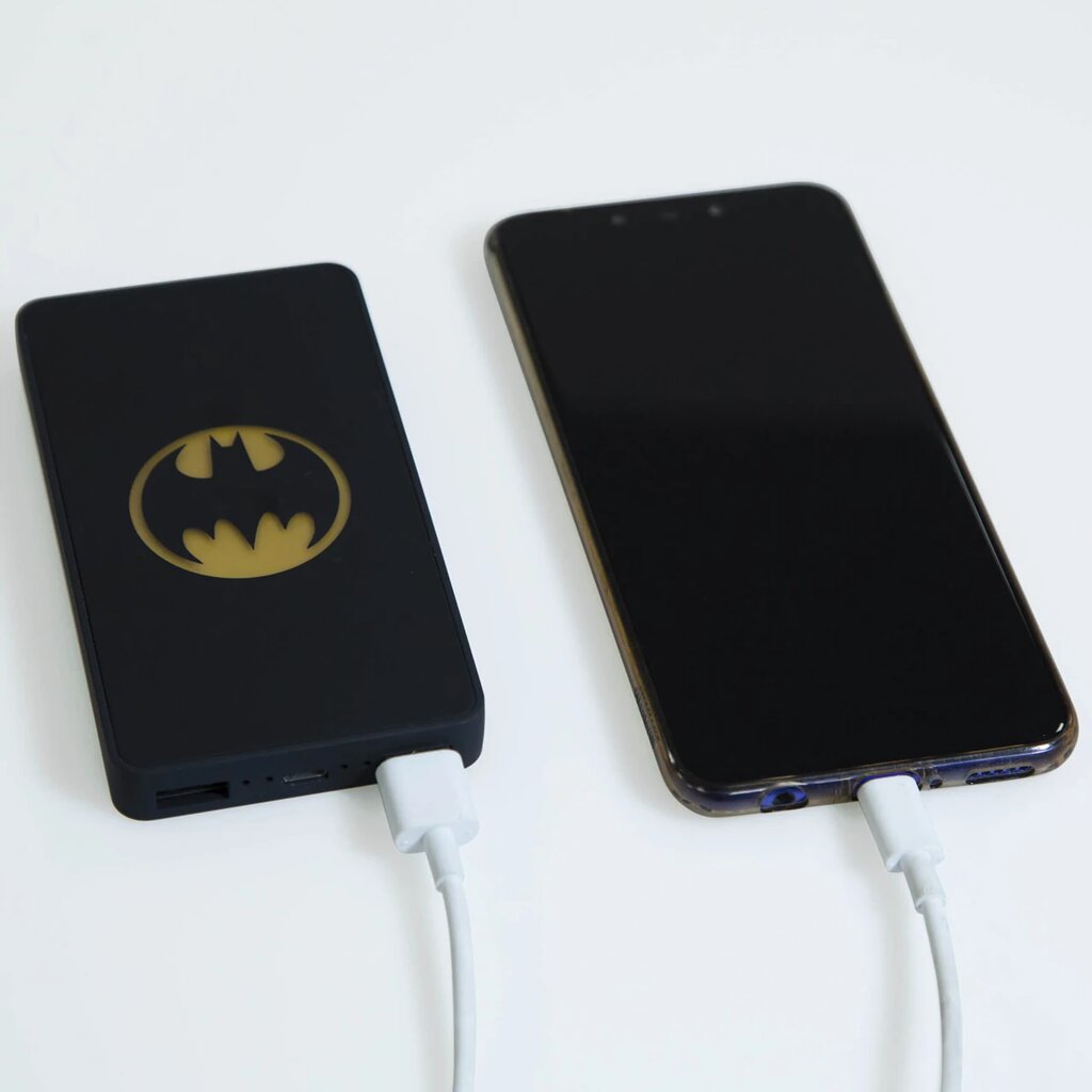 Išorinė baterija Batman 6 000 mAh kaina ir informacija | Atsarginiai maitinimo šaltiniai (power bank) | pigu.lt