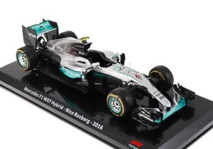 MERCEDES F1 W07 Hybrid - Nico Rosberg - 2016 World Champion HACHETTE 1:24 FOR029 цена и информация | Коллекционные модели автомобилей | pigu.lt