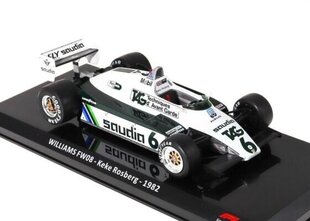 Kolekcinis modeliukas Williams Fw08 - Keke Rosberg - 1982 World Champion Hachette 1:24 For025 kaina ir informacija | Kolekciniai modeliukai | pigu.lt