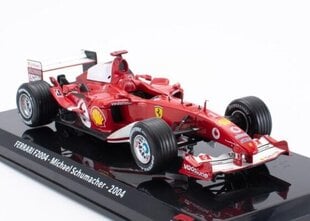 Kolekcinis modeliukas Ferrari F2004 - Michael Schumacher -2004 World Champion Hachette 1:24 For033 kaina ir informacija | Kolekciniai modeliukai | pigu.lt