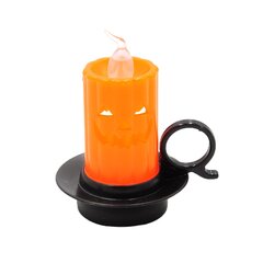 LED žvakė, oranžinė цена и информация | Праздничные декорации | pigu.lt