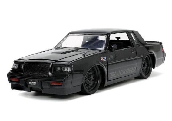 Kolekcinis modeliukas Buick Grand National 1987 Dom's *fast & Furious 2* Black 99539 Jada 1:24 цена и информация | Kolekciniai modeliukai | pigu.lt