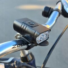 Dviračio žibintas Zoom komplektas Z-03, juodas kaina ir informacija | Žibintai ir atšvaitai dviračiams | pigu.lt