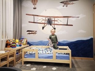 Vaikiška lova SofiHouse R36, 160x70 cm, ruda kaina ir informacija | Vaikiškos lovos | pigu.lt