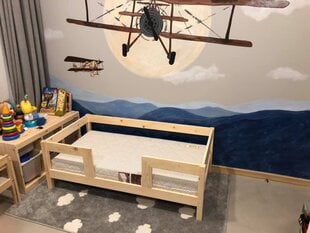 Vaikiška lova SofiHouse R36, 180x80 cm, ruda kaina ir informacija | Vaikiškos lovos | pigu.lt