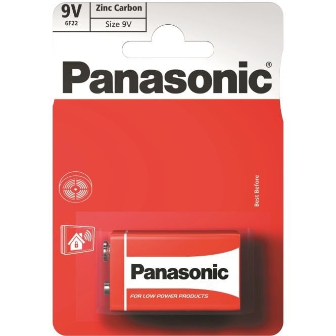 Panasonic elementas Red Zinc 6F22 (9V) kaina ir informacija | Elementai | pigu.lt