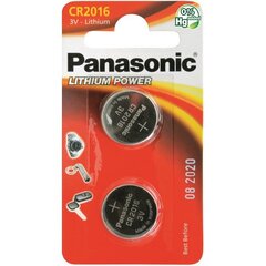 Батарейки Panasonic Lithium CR2016 2 шт. цена и информация | Батарейки | pigu.lt