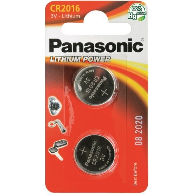 Panasonic elementai Lithium CR2016 2BP, 2 vnt. цена и информация | Elementai | pigu.lt