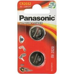 Батарейки Panasonic CR2032/2B цена и информация | Батарейки | pigu.lt