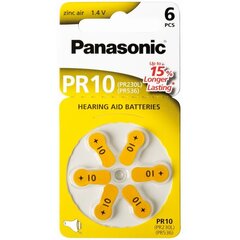 Panasonic elementai klausos aparatams Zinc-Air PR10H-LB kaina ir informacija | Elementai | pigu.lt