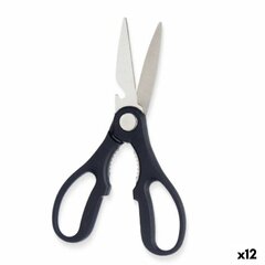 Ножницы Чёрный Серебристый Нержавеющая сталь 8,3 x 19,5 x 1,3 cm (12 штук) цена и информация | Канцелярские товары | pigu.lt