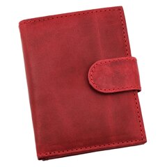 Kortelių dėklas moterims Genuine Leather CC101RED kaina ir informacija | Piniginės, kortelių dėklai moterims | pigu.lt