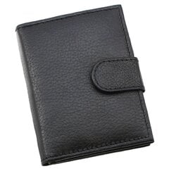 Kortelių dėklas moterims Genuine Leather CC101BLACK цена и информация | Женские кошельки, держатели для карточек | pigu.lt