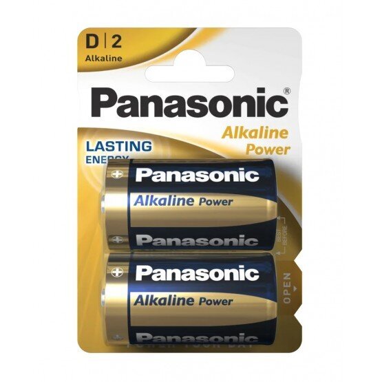 Panasonic elementai Alkaline LR20 (D) kaina ir informacija | Elementai | pigu.lt