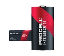 Procell Intense CR123 3V 1600mAh 10 vnt. kaina ir informacija | Elementai | pigu.lt