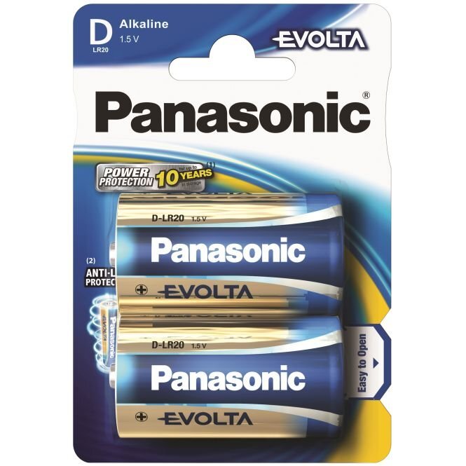 Panasonic elementai Evolta LR20 (D) kaina ir informacija | Elementai | pigu.lt