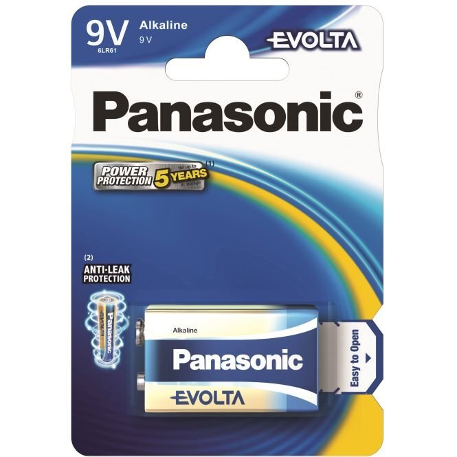 Panasonic elementai Evolta 6LR61 (9V) kaina ir informacija | Elementai | pigu.lt