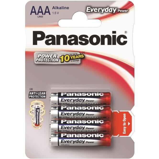 Panasonic elementai Everyday LR03 (AAA) kaina ir informacija | Elementai | pigu.lt