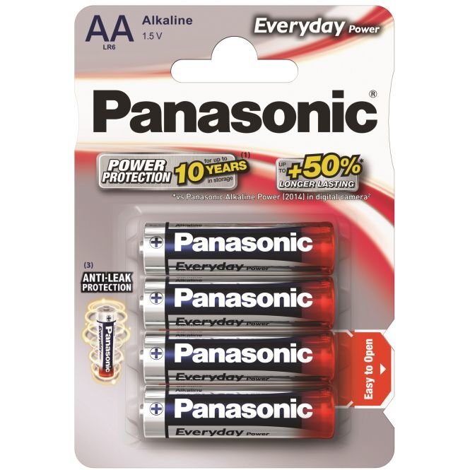 Panasonic elementai Everyday LR6 (AA) kaina ir informacija | Elementai | pigu.lt